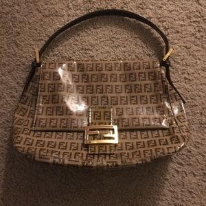 Patent Fendi Shoulder Bag